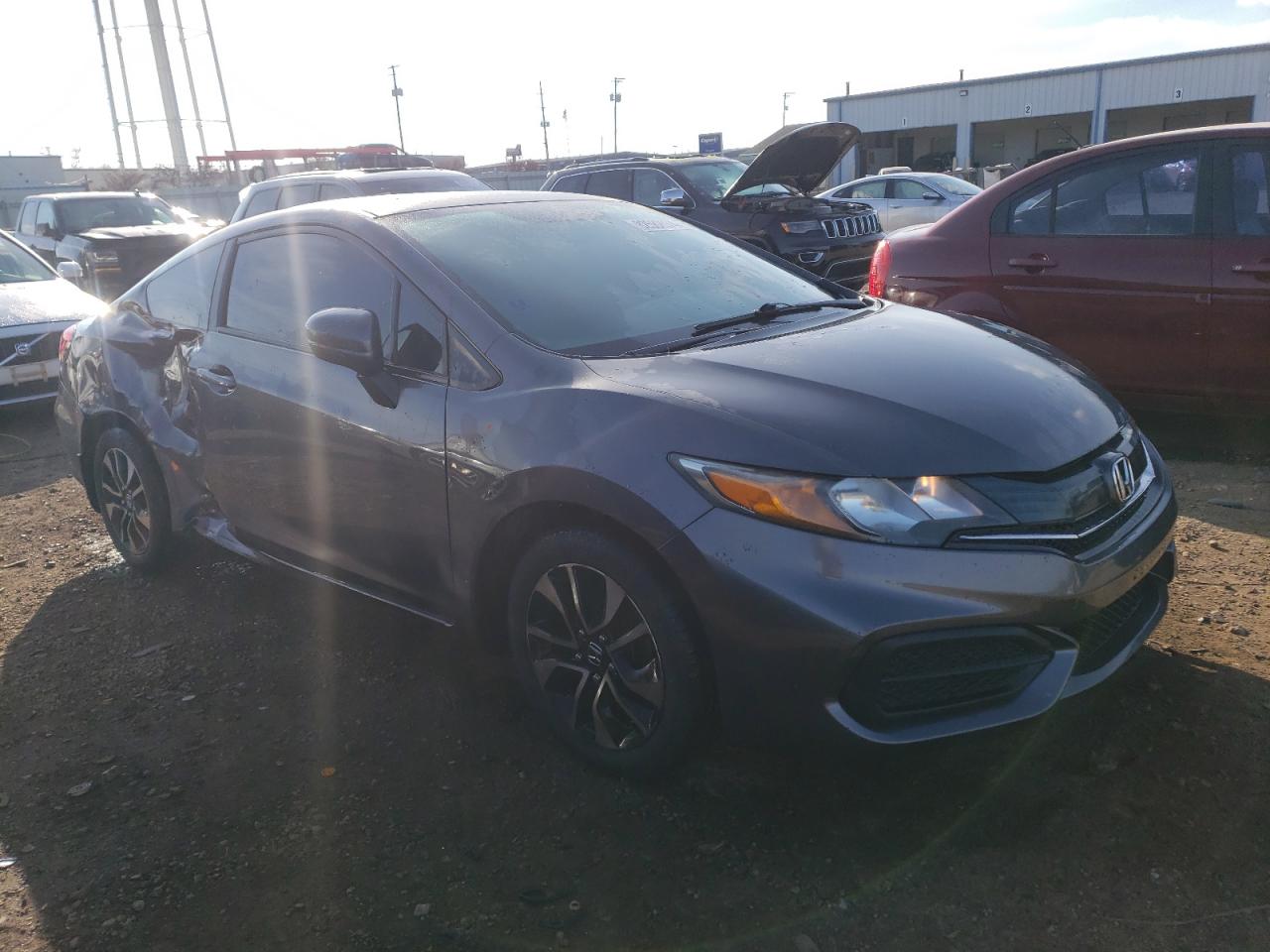 2014 Honda Civic VIN 2HGFG3B58EH506454 Copart auction photo, side damage thumbnail 4