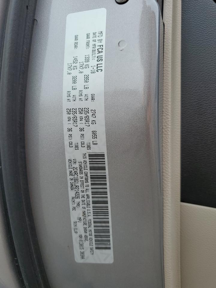 2018 Chrysler Pacifica VIN 2C4RC1BG1JR214226 Copart auction photo, front end damage thumbnail 14