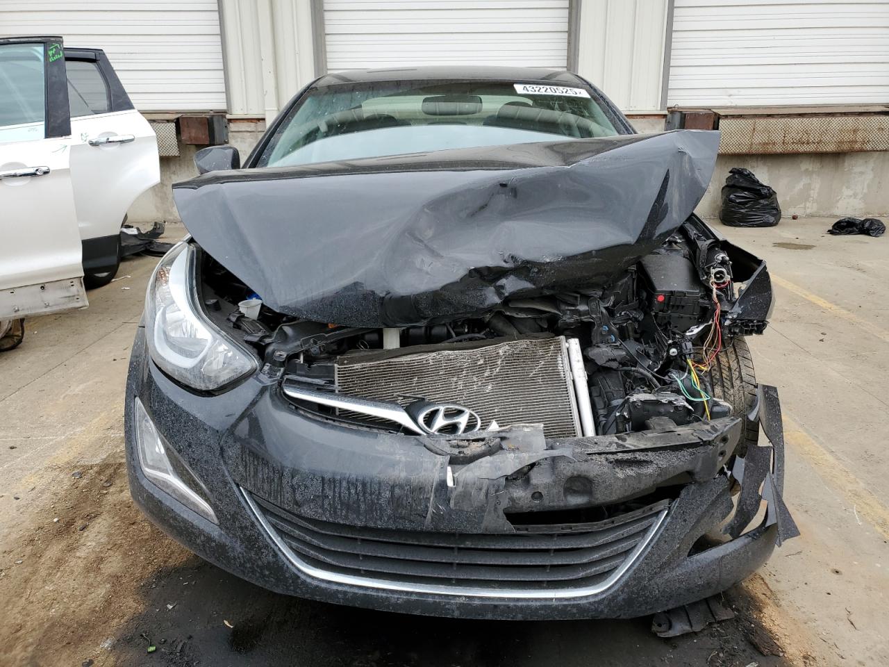 2016 Hyundai Elantra VIN 5NPDH4AE2GH702233 Copart auction photo, front end damage thumbnail 5