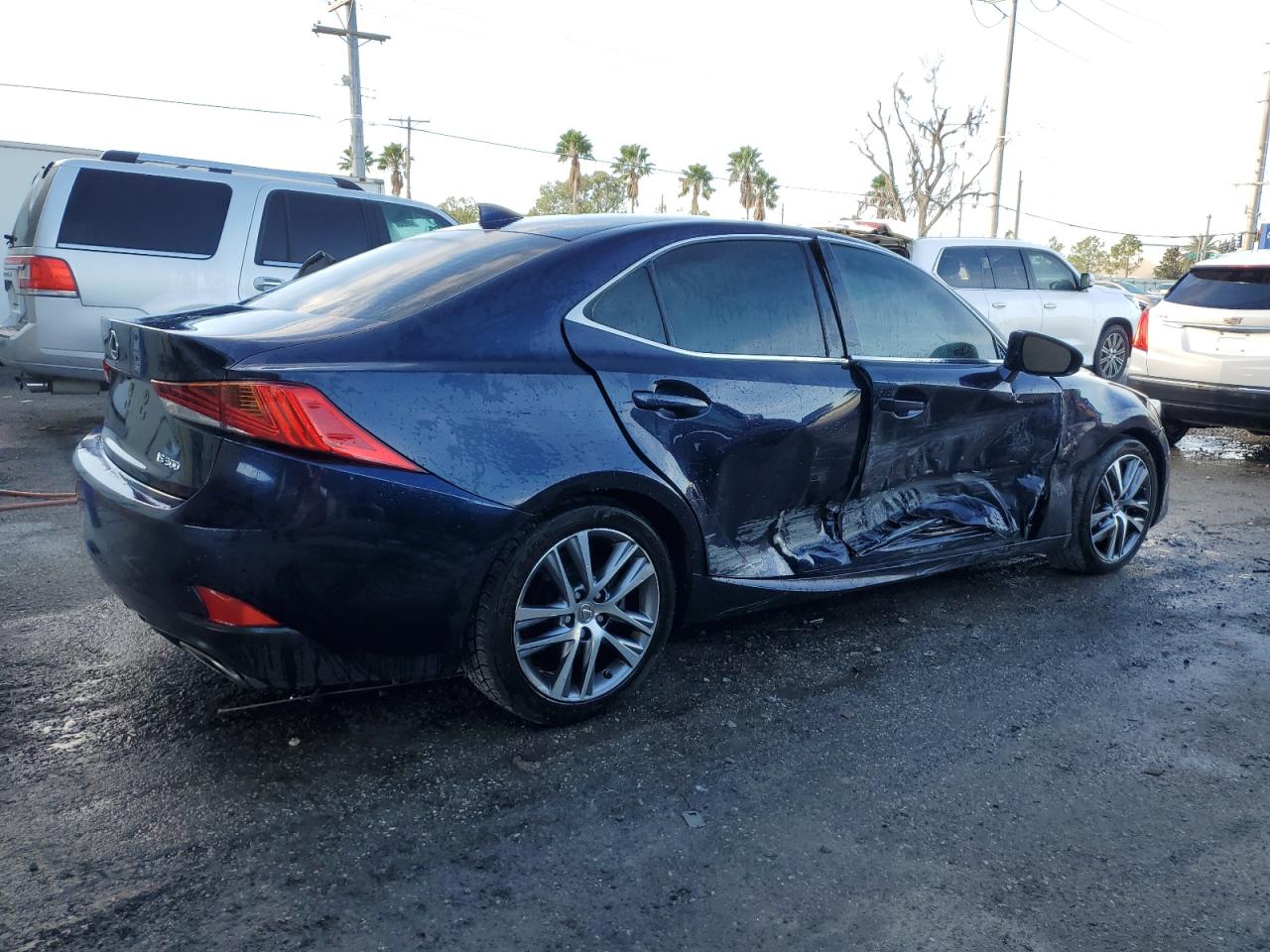 2019 Lexus IS VIN JTHBA1D26K5094235 Copart auction photo, side damage thumbnail 3