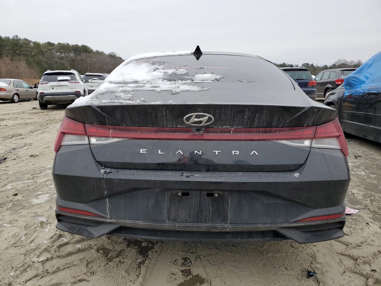 2022 Hyundai Elantra VIN 5NPLN4AG0NH064387 Copart auction photo, frame damage / front end damage thumbnail 6