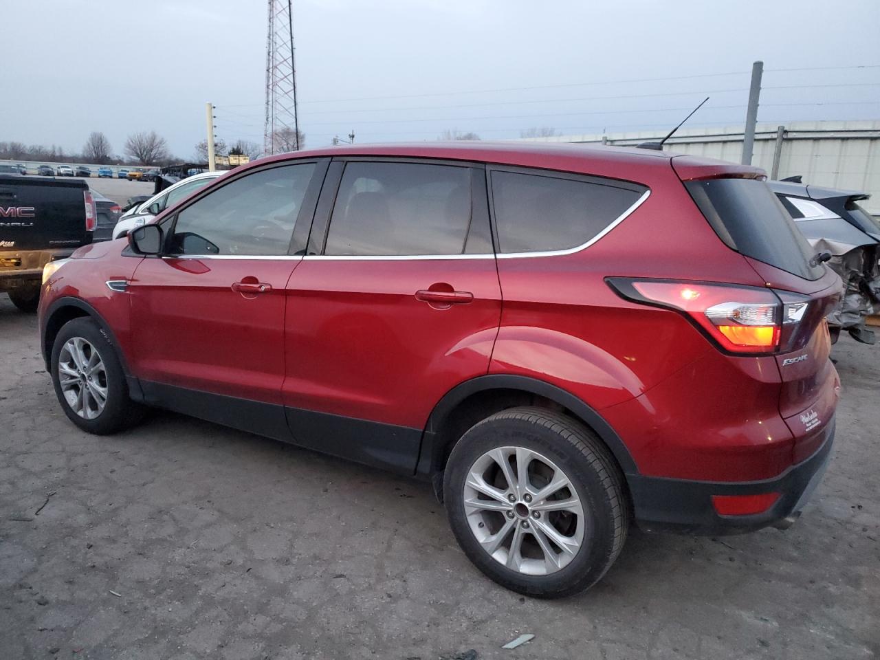 2017 Ford Escape VIN 1FMCU9GD1HUC77223 Copart auction photo, front end damage thumbnail 2