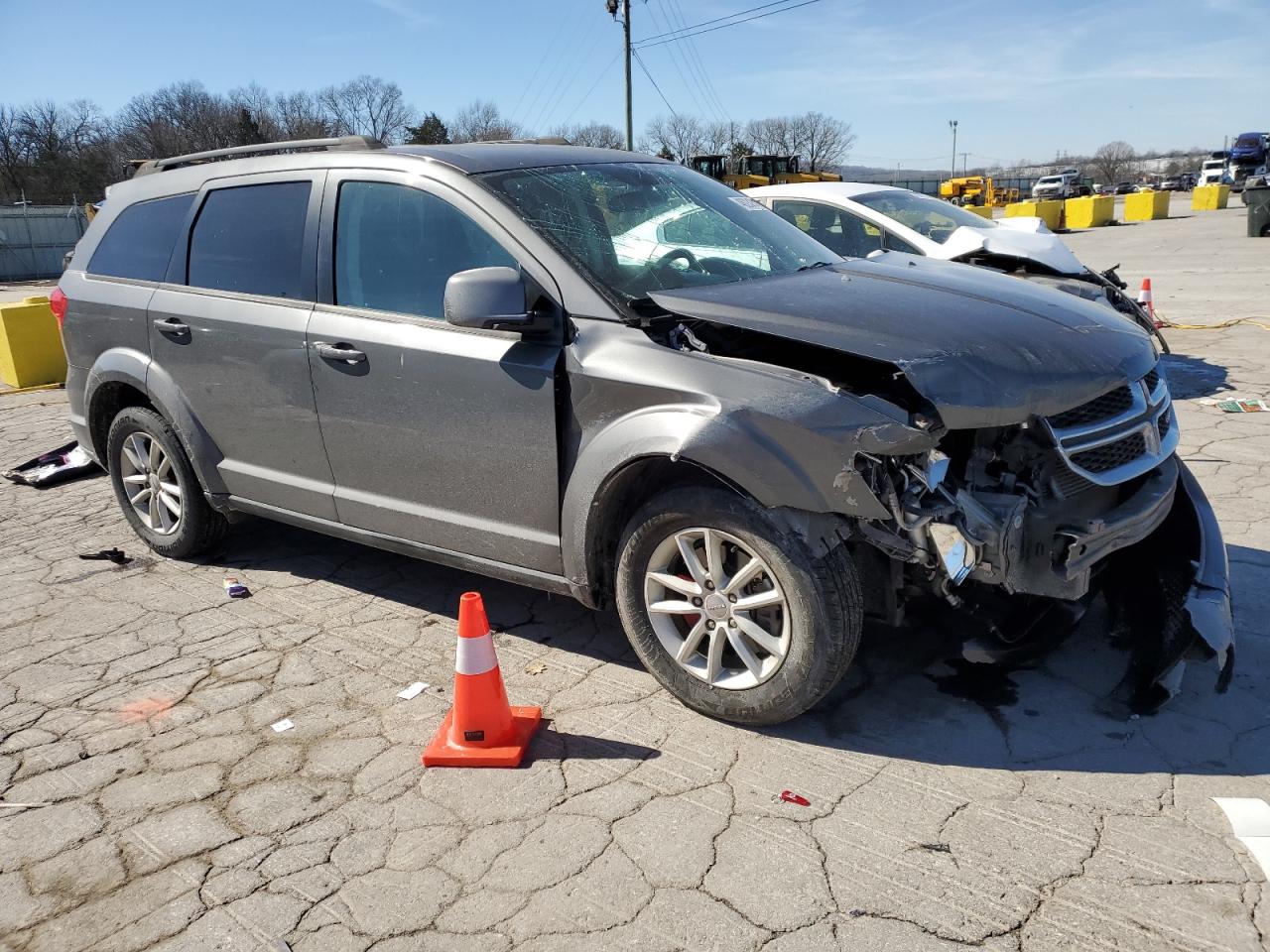 2013 Dodge Journey VIN 3C4PDCBB4DT537837 Copart auction photo, front end damage thumbnail 4