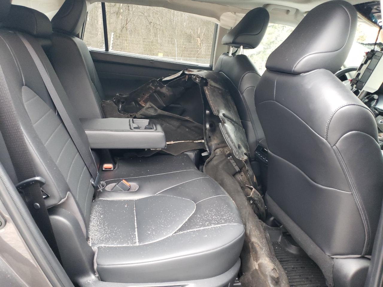 2022 Toyota Highlander VIN 5TDGZRBH9NS245508 Copart auction photo, front end / top/roof damage thumbnail 11