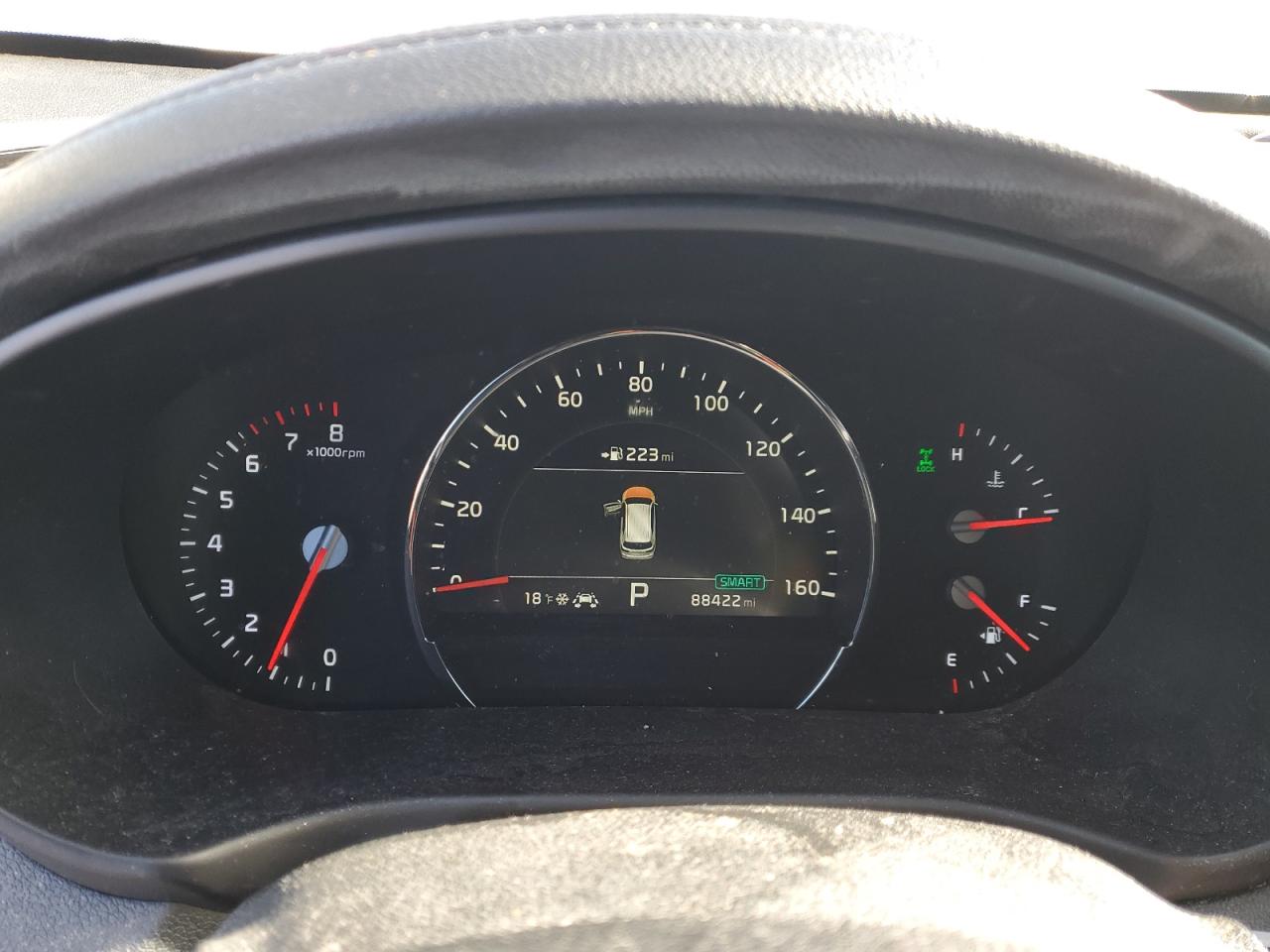 2019 KIA Sorento VIN 5XYPHDA53KG448836 Copart auction photo, front end damage thumbnail 9