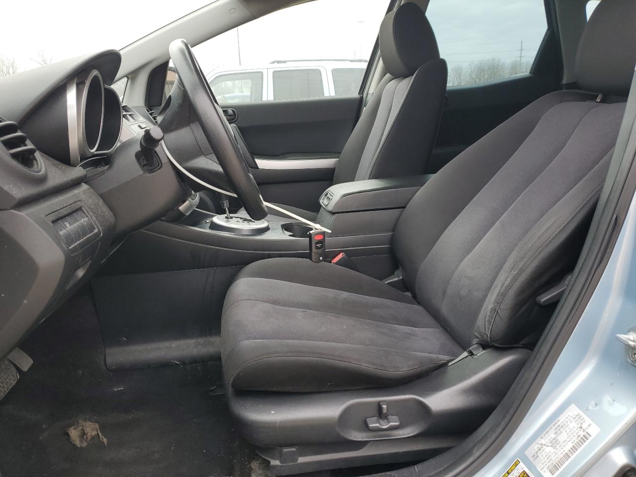 2007 Mazda CX-7 VIN JM3ER293470147413 Copart auction photo, side / front end damage thumbnail 7