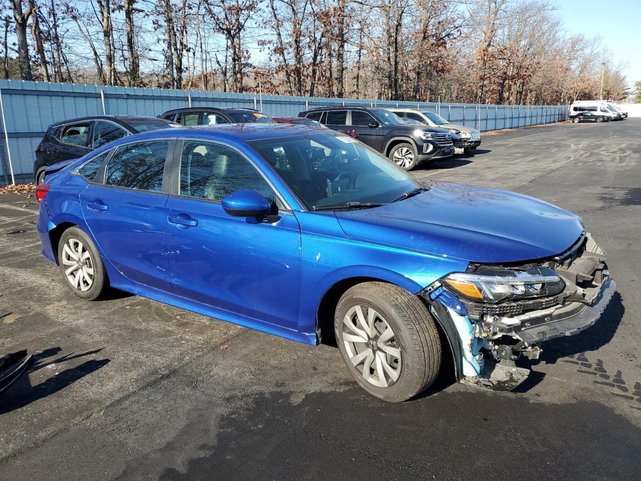 2022 Honda Civic VIN 2HGFE2F20NH574702 Copart auction photo, front end / side damage thumbnail 4