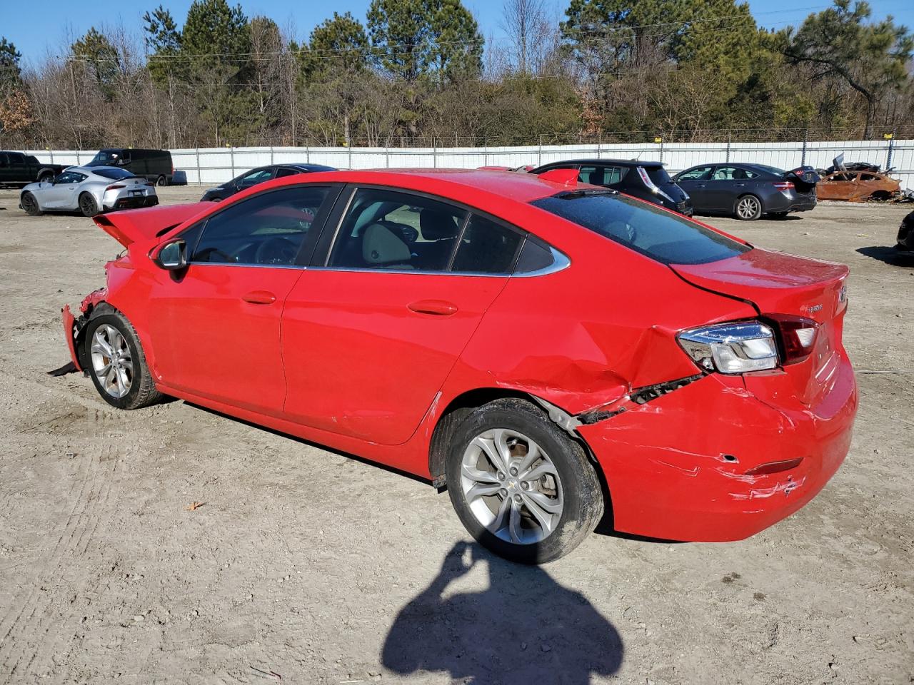 2019 Chevrolet Cruze VIN 1G1BE5SM1K7115765 Copart auction photo, front end / rear end damage thumbnail 2