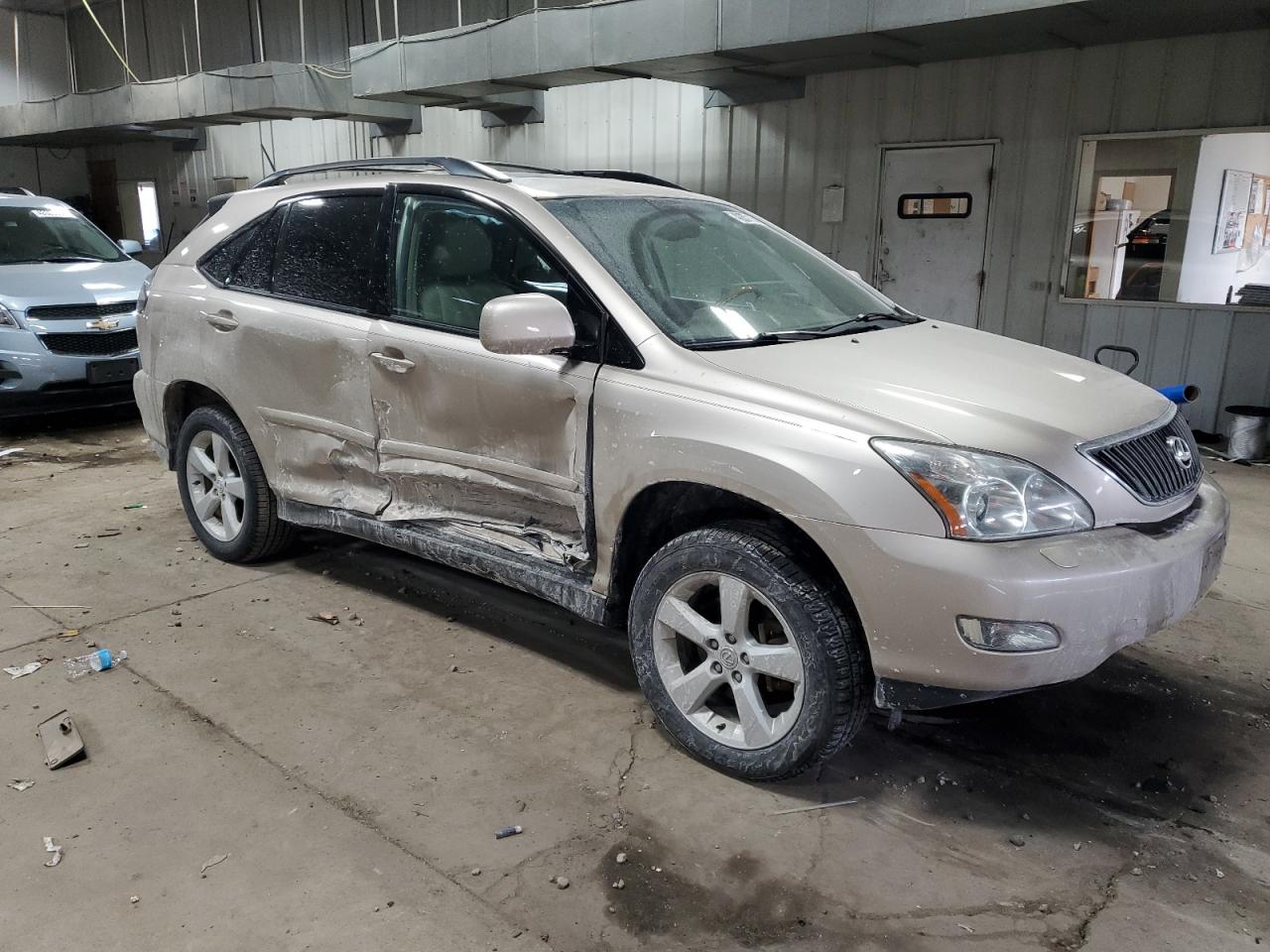 2005 Lexus RX VIN 2T2HA31U85C056358 Copart auction photo, side damage thumbnail 4