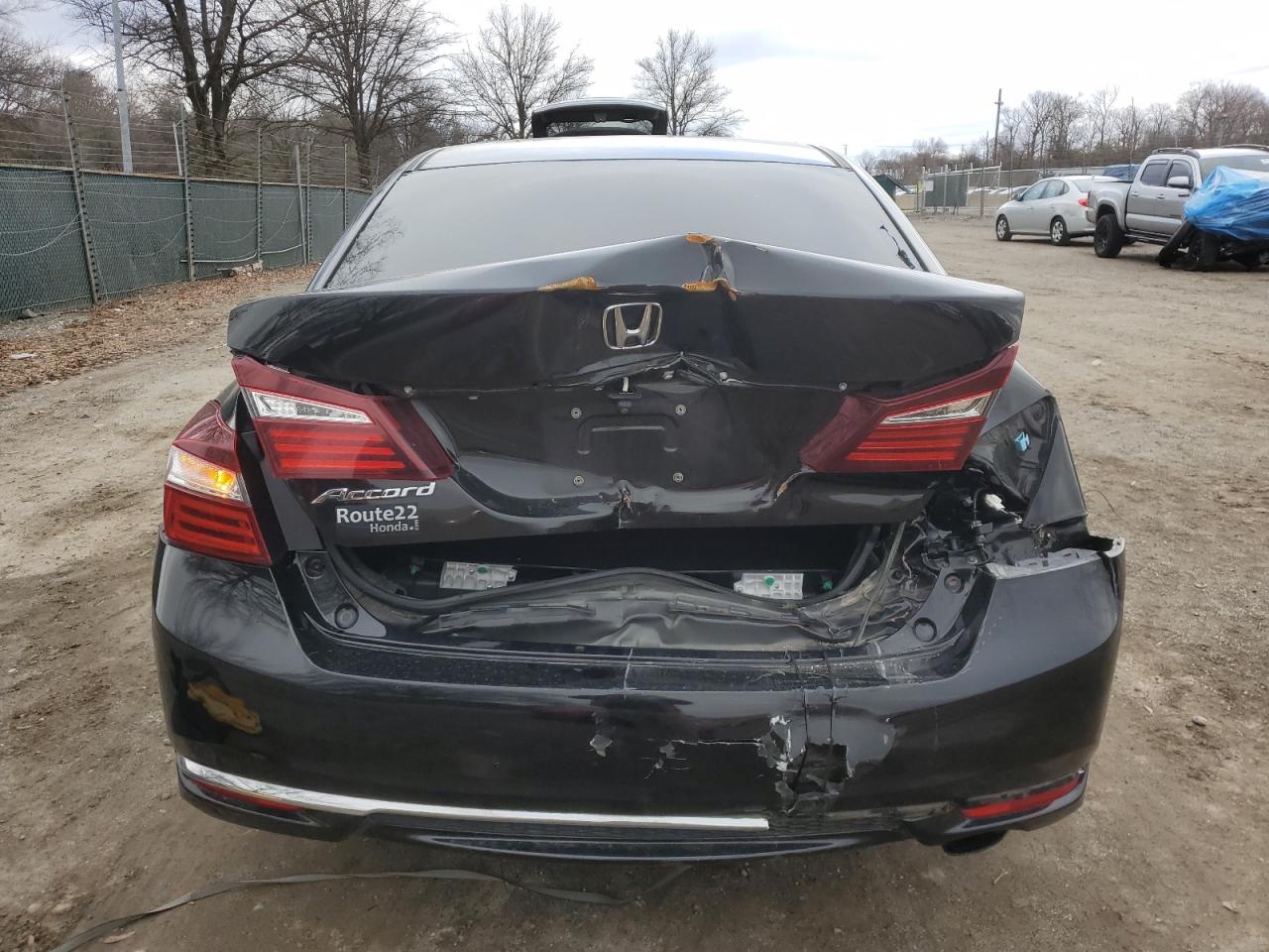 2016 Honda Accord VIN 1HGCR2F34GA163319 Copart auction photo, all over / rear end damage thumbnail 6