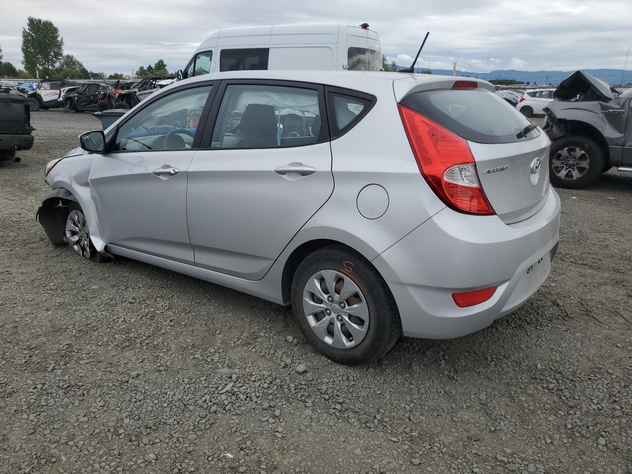 2016 Hyundai Accent VIN KMHCT5AE6GU247808 Copart auction photo, front end / undercarriage damage thumbnail 2