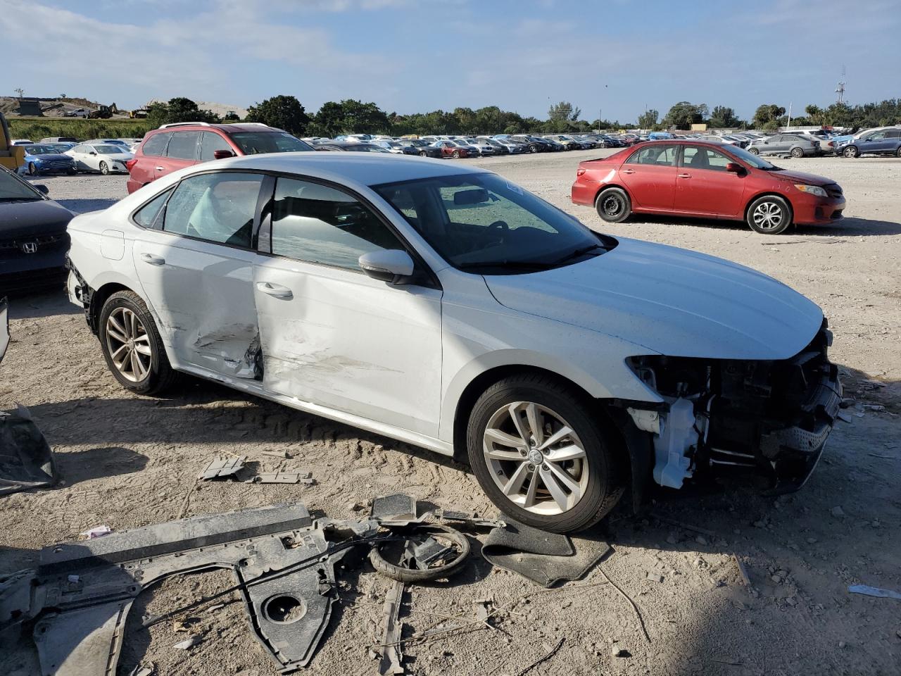 2021 Volkswagen Passat VIN 1VWAA7A37MC001828 Copart auction photo, side / all over damage thumbnail 4