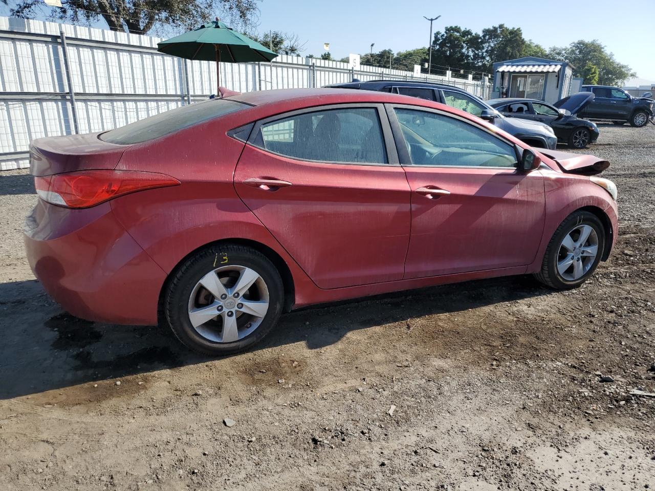 2013 Hyundai Elantra VIN 5NPDH4AE3DH446129 Copart auction photo, front end damage thumbnail 3