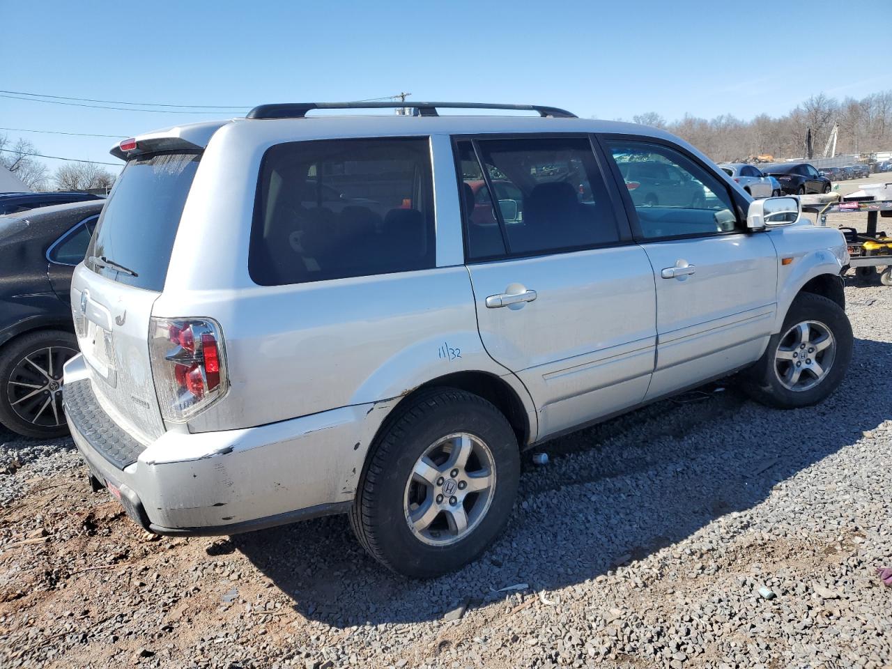 2008 Honda Pilot VIN 5FNYF18328B019281 Copart auction photo, front end damage thumbnail 3