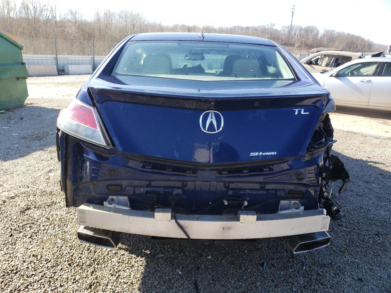 2013 Acura TL VIN 19UUA9F5XDA002006 Copart auction photo, rear end damage thumbnail 6