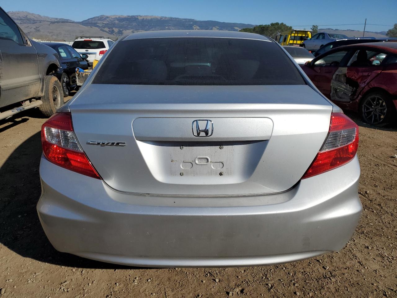 2012 Honda Civic VIN 2HGFB2F54CH595830 Copart auction photo, front end damage thumbnail 6