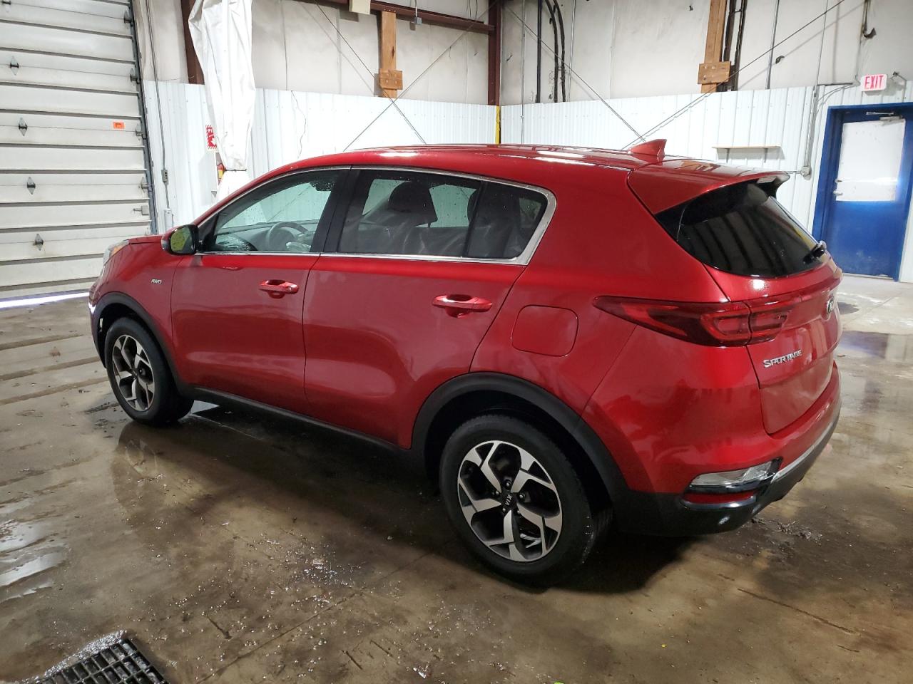 2020 KIA Sportage VIN KNDPMCACXL7804377 Copart auction photo, side / front end damage thumbnail 2