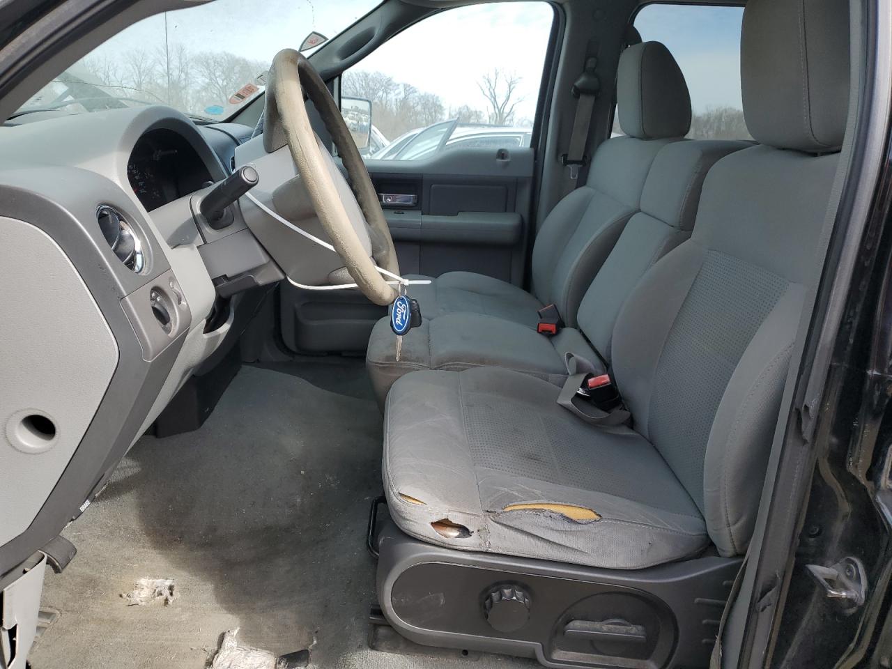 2007 Ford F-150 VIN 1FTRW12WX7FA85403 Copart auction photo, rear end / stripped damage thumbnail 7