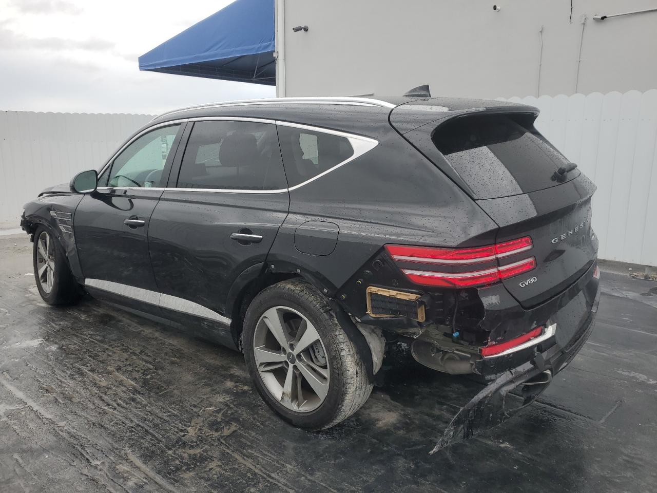 2024 Genesis Gv80 VIN KMUHCESCXRU202975 Copart auction photo, side / front end damage thumbnail 2