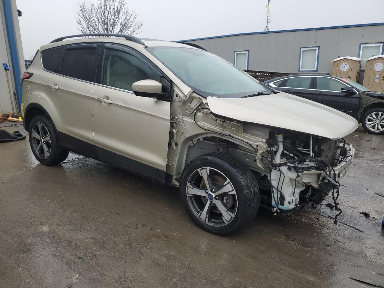 2018 Ford Escape VIN 1FMCU9HD1JUA47427 Copart auction photo, front end / undercarriage damage thumbnail 4