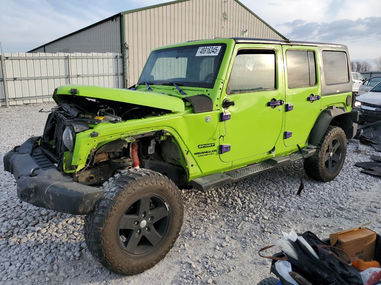 2013 Jeep Wrangler VIN 1C4BJWDG9DL543075