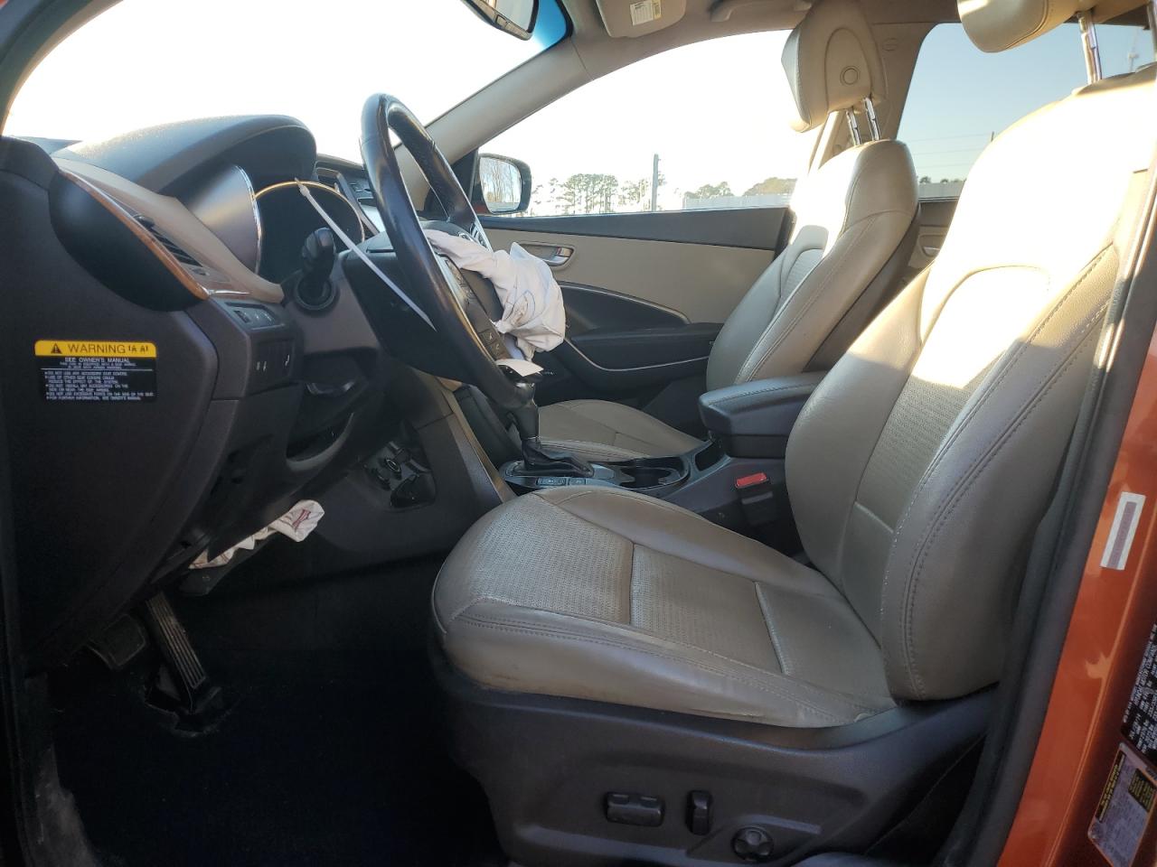 2014 Hyundai Santa Fe VIN 5XYZW3LA5EG217279 Copart auction photo, front end damage thumbnail 7