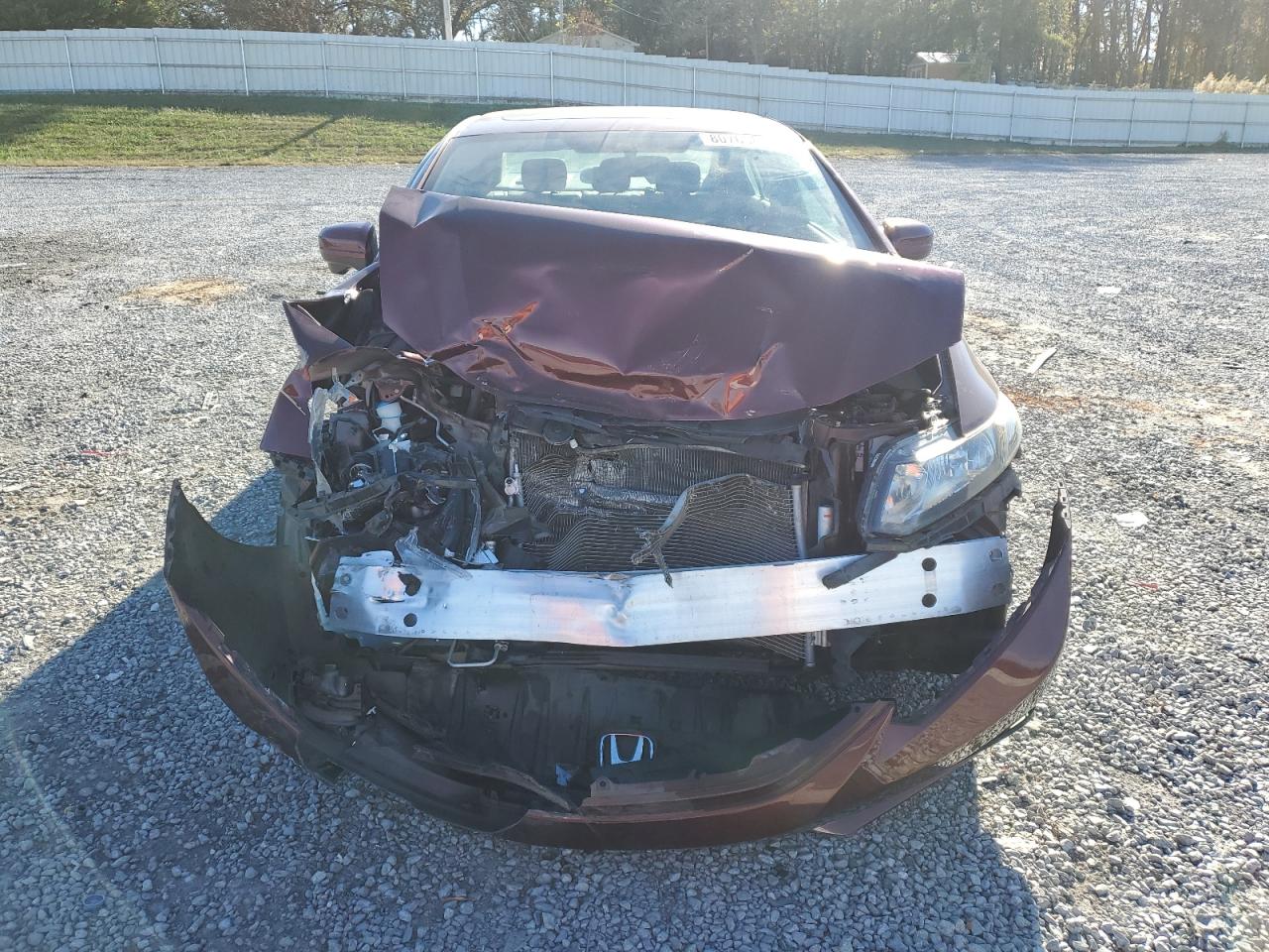 2015 Honda Civic VIN 19XFB2F96FE007007 Copart auction photo, front end / mechanical damage thumbnail 5