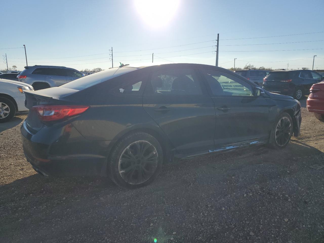 2015 Hyundai Sonata VIN 5NPE34AB3FH200337 Copart auction photo, all over damage thumbnail 3