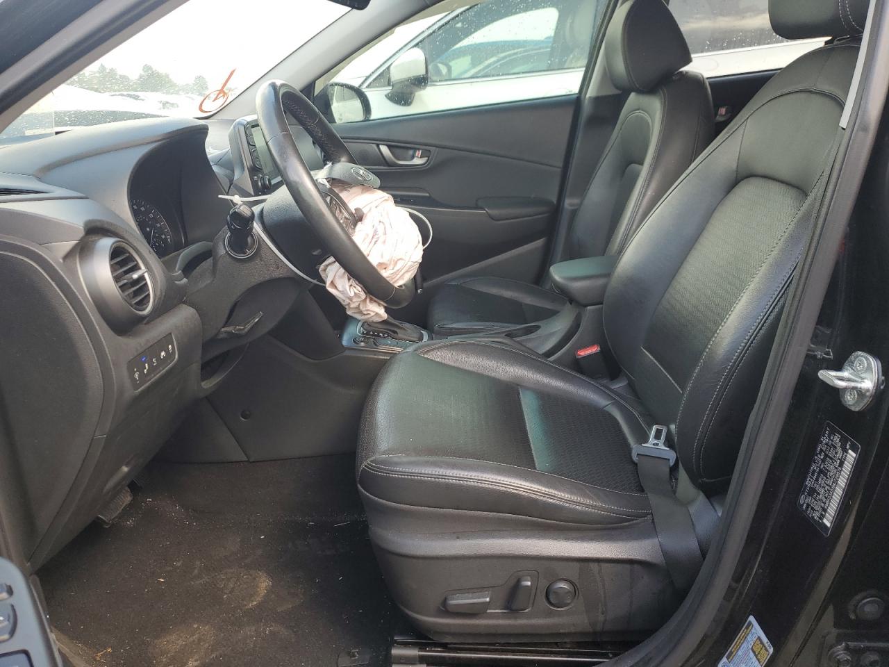2021 Hyundai Kona VIN KM8K53A5XMU728876 Copart auction photo, front end / side damage thumbnail 7
