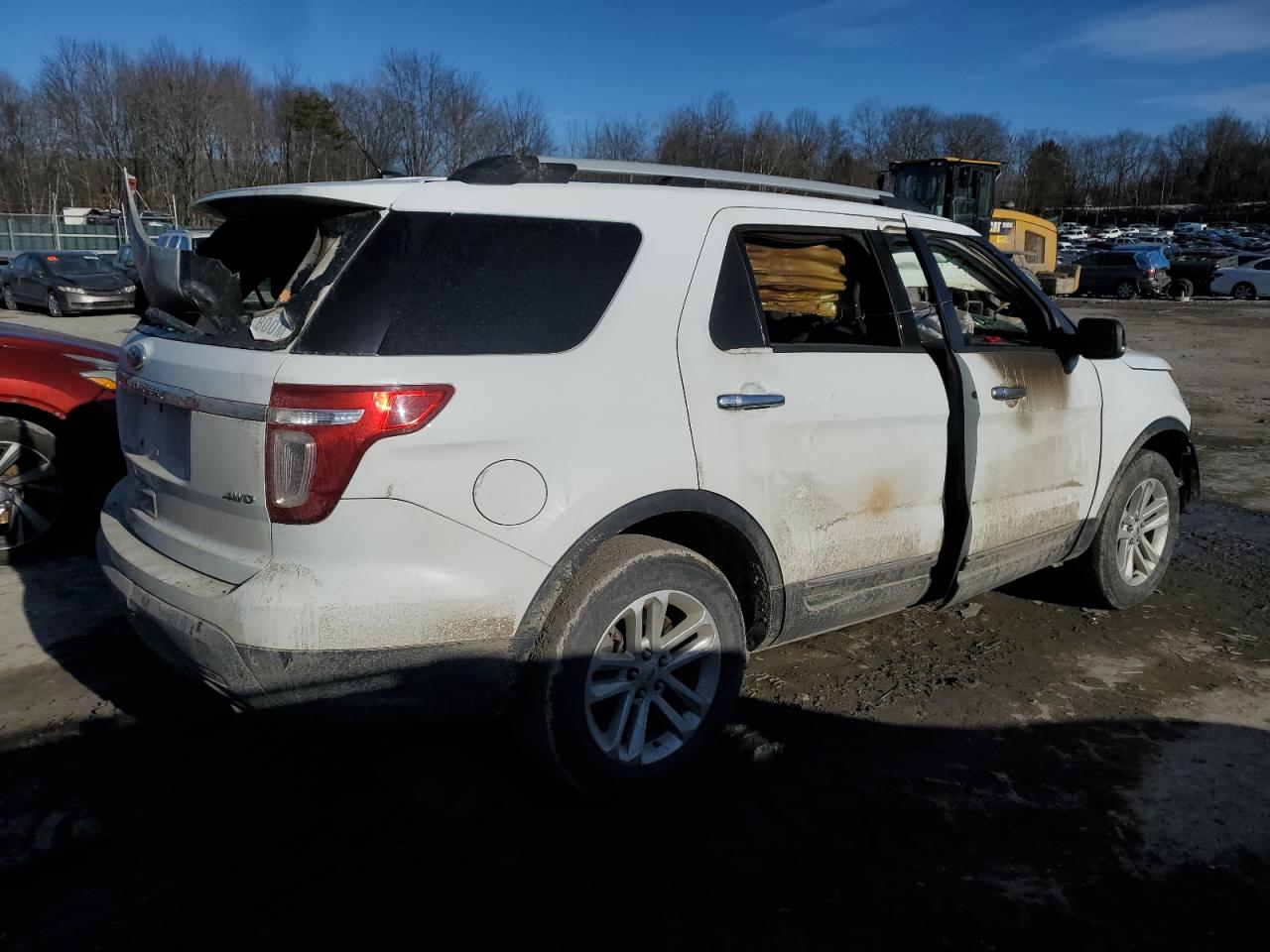 2015 Ford Explorer VIN 1FM5K8D84FGB55029 Copart auction photo, front end / burn - interior damage thumbnail 3
