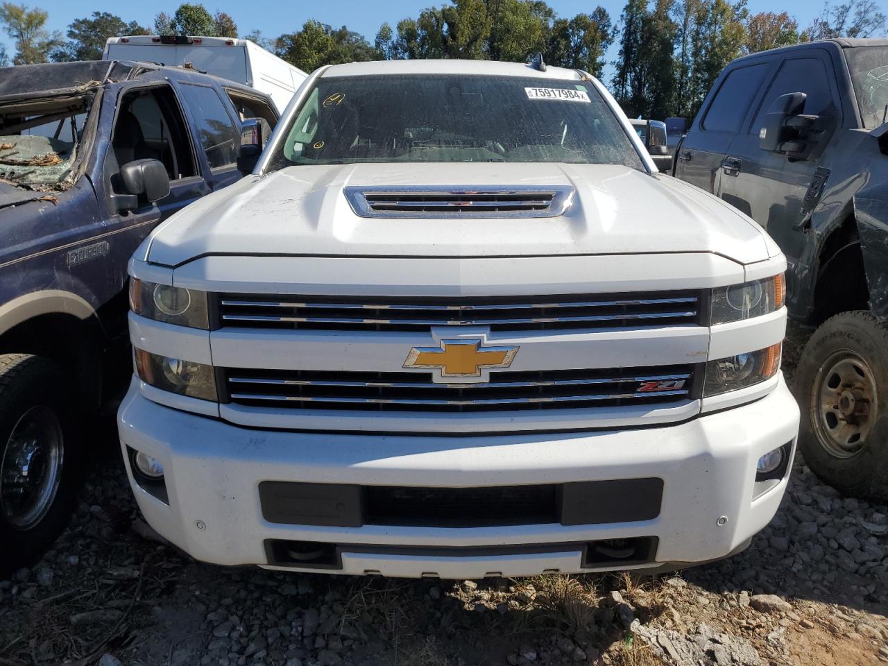 2018 Chevrolet Silverado VIN 1GC4K0CY9JF190800 Copart auction photo, top/roof damage thumbnail 5