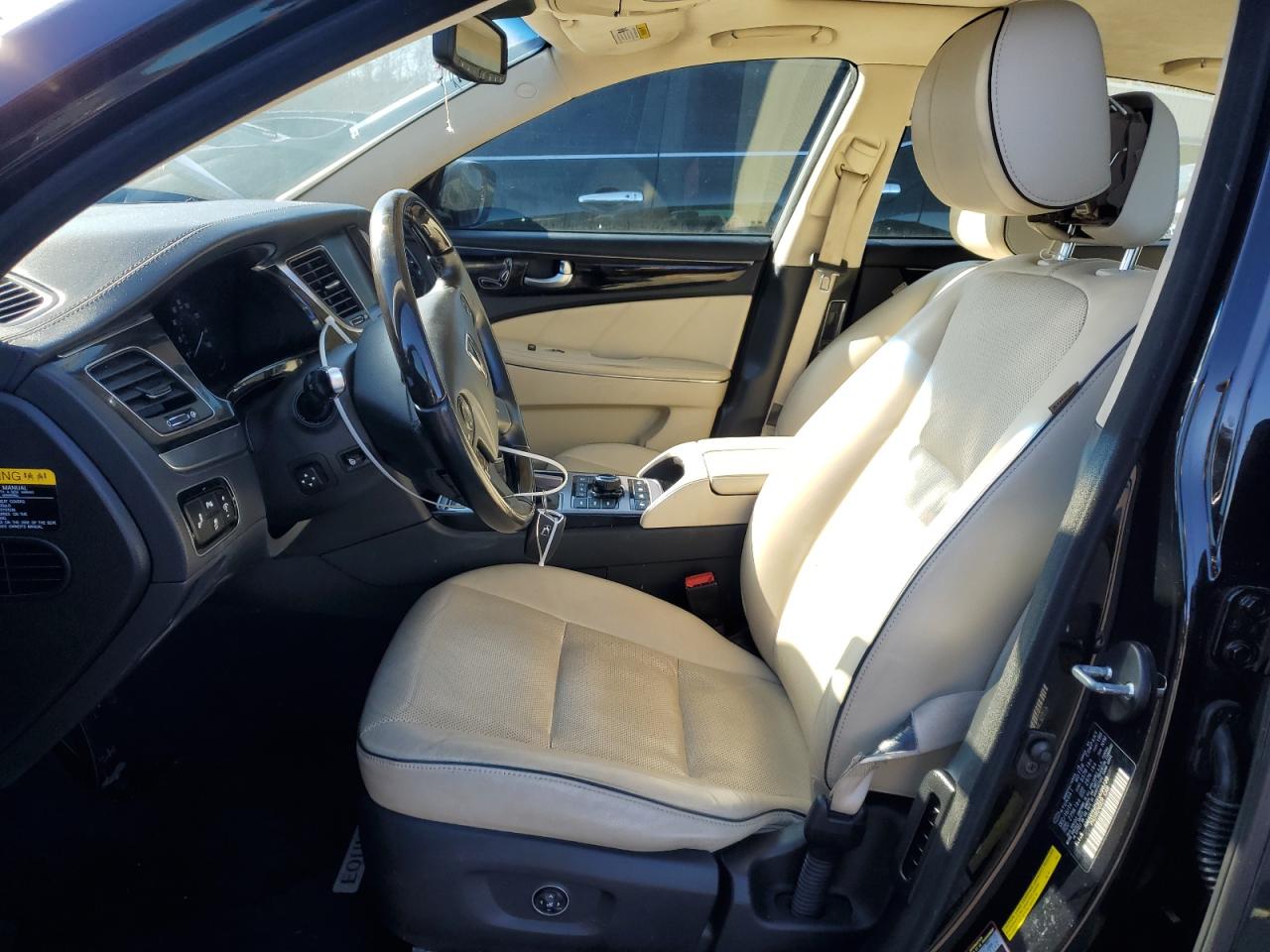 2015 Hyundai Equus VIN KMHGH4JH2FU098738 Copart auction photo, front end / side damage thumbnail 7