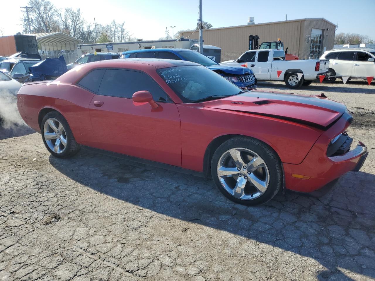 2013 Dodge Challenger VIN 2C3CDYBT1DH511536 Copart auction photo, side / front end damage thumbnail 4
