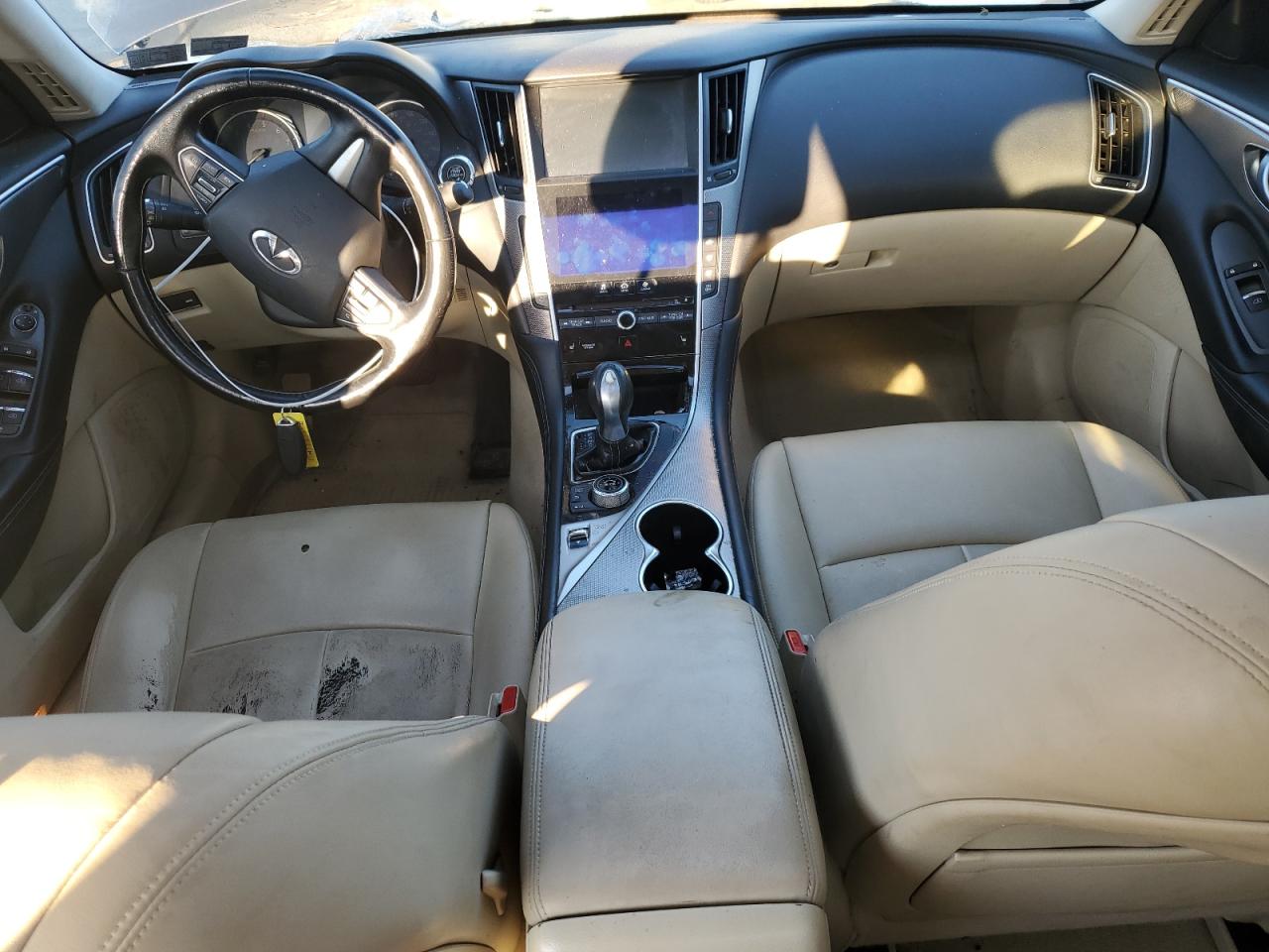 2014 Infiniti Q50 VIN JN1BV7AR2EM686979 Copart auction photo, vandalism / rear end damage thumbnail 8