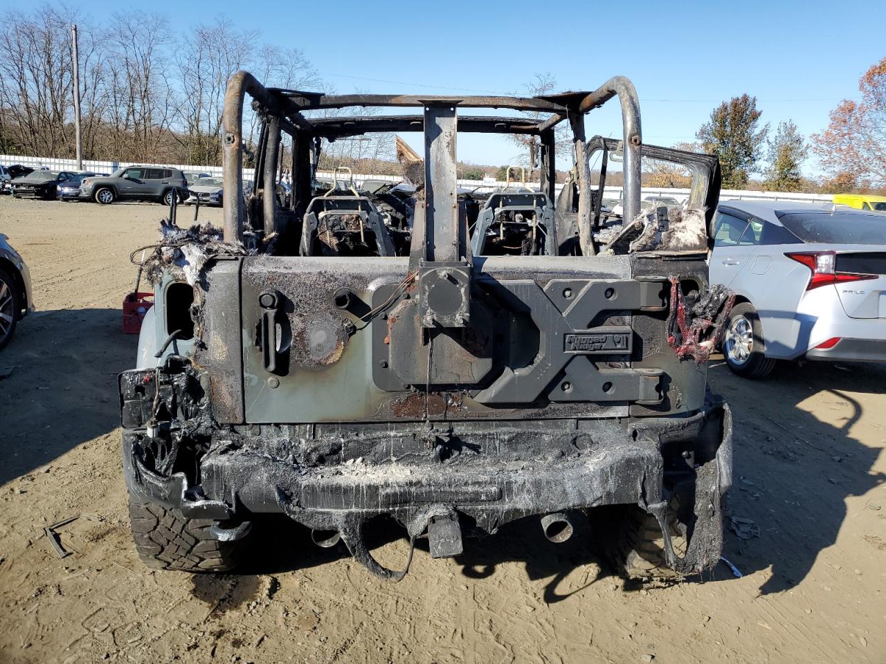 2014 Jeep Wrangler VIN 1C4AJWAGXEL142278 Copart auction photo, burn / burn - interior damage thumbnail 6