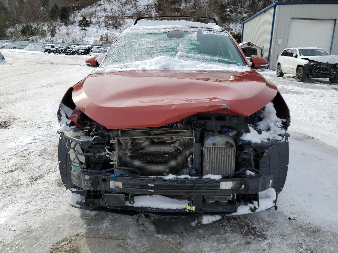 2016 Hyundai Tucson VIN KM8J3CA25GU154621 Copart auction photo, front end / side damage thumbnail 5