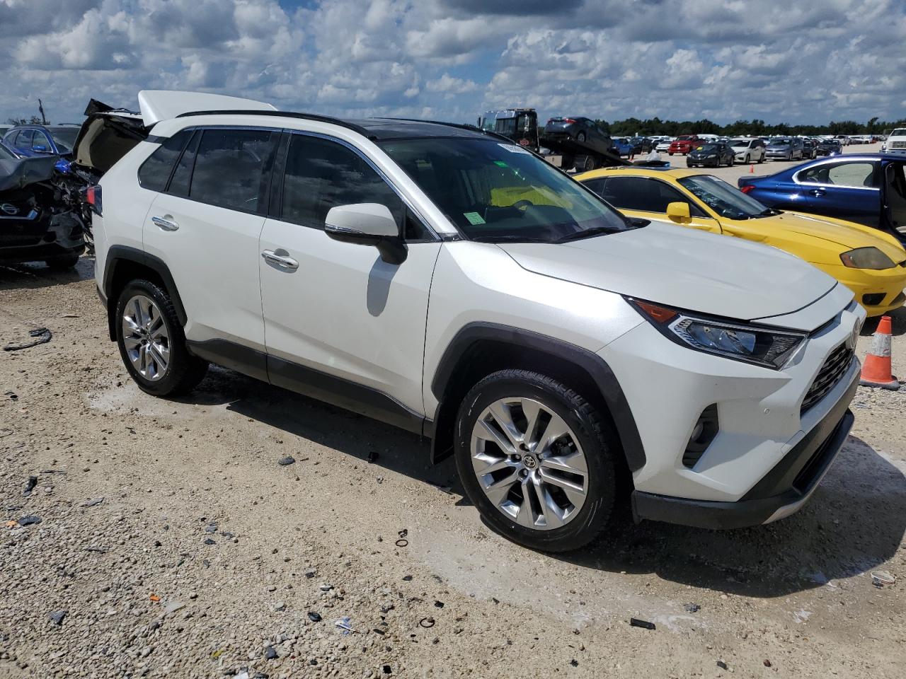 2021 Toyota RAV 4 VIN JTMN1RFV6MD080204 Copart auction photo, rear end damage thumbnail 4