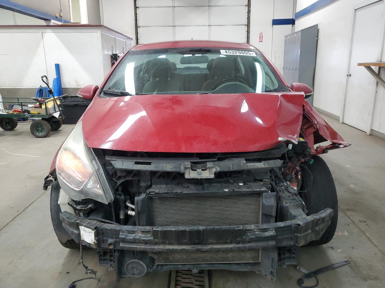 2015 KIA Rio VIN KNADN4A35F6499738 Copart auction photo, front end damage thumbnail 5