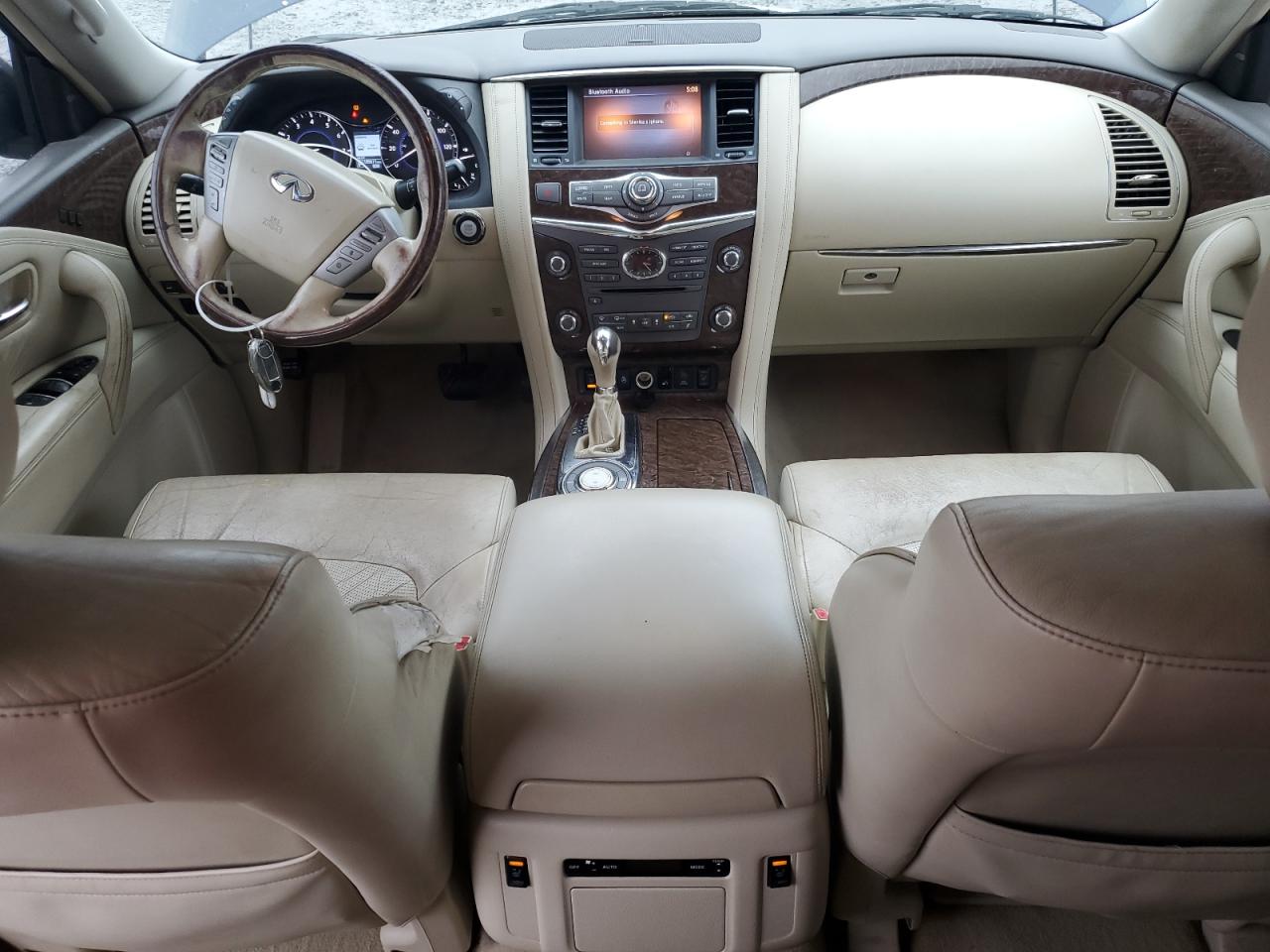 2015 Infiniti QX80 VIN JN8AZ2NF9F9572227 Copart auction photo, front end damage thumbnail 8