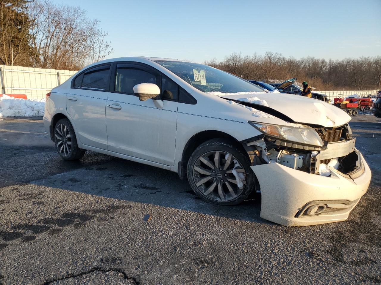 2014 Honda Civic VIN 19XFB2F92EE272439 Copart auction photo, front end damage thumbnail 4