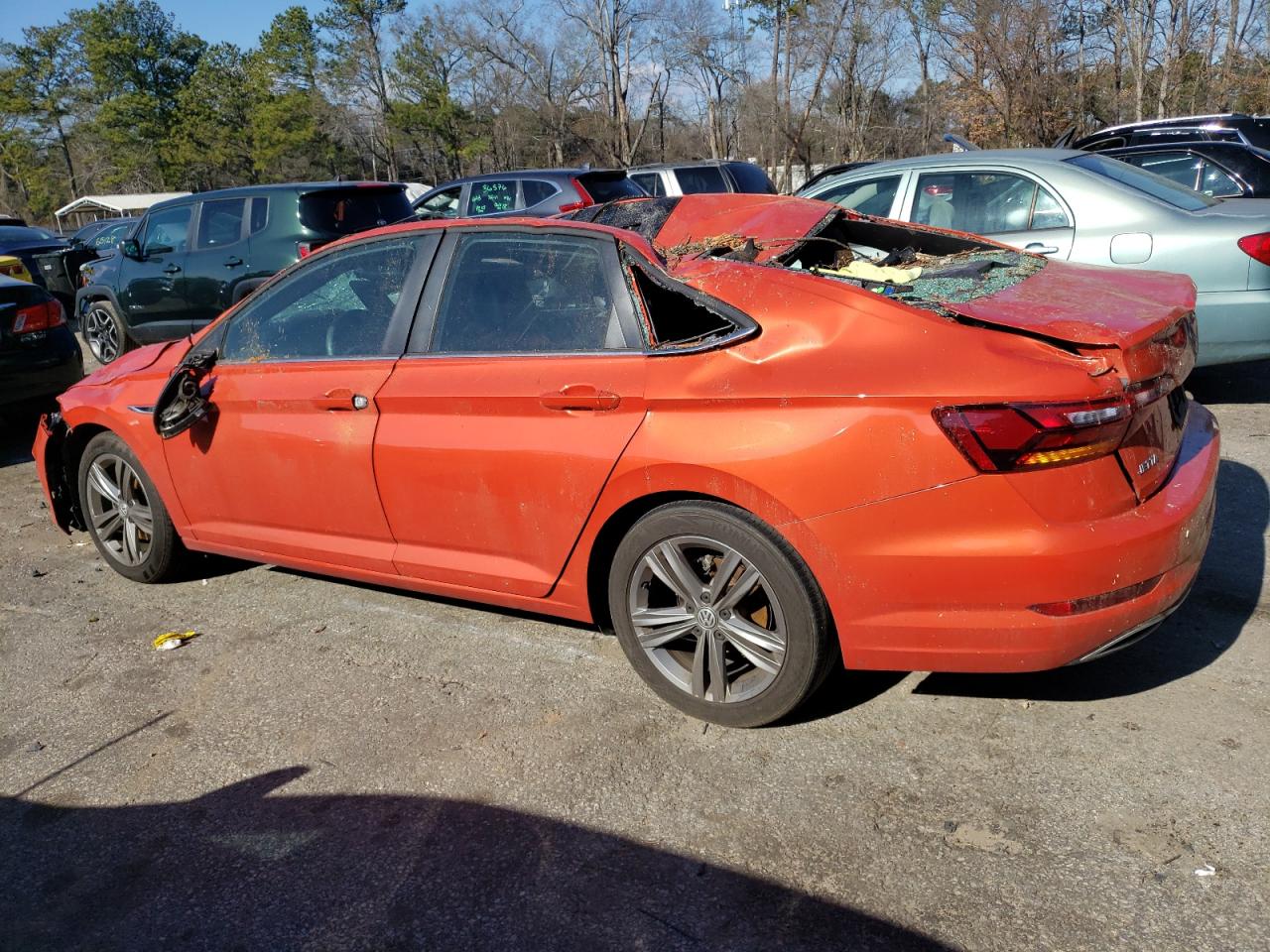2019 Volkswagen Jetta VIN 3VWC57BU8KM017133 Copart auction photo, all over damage thumbnail 2