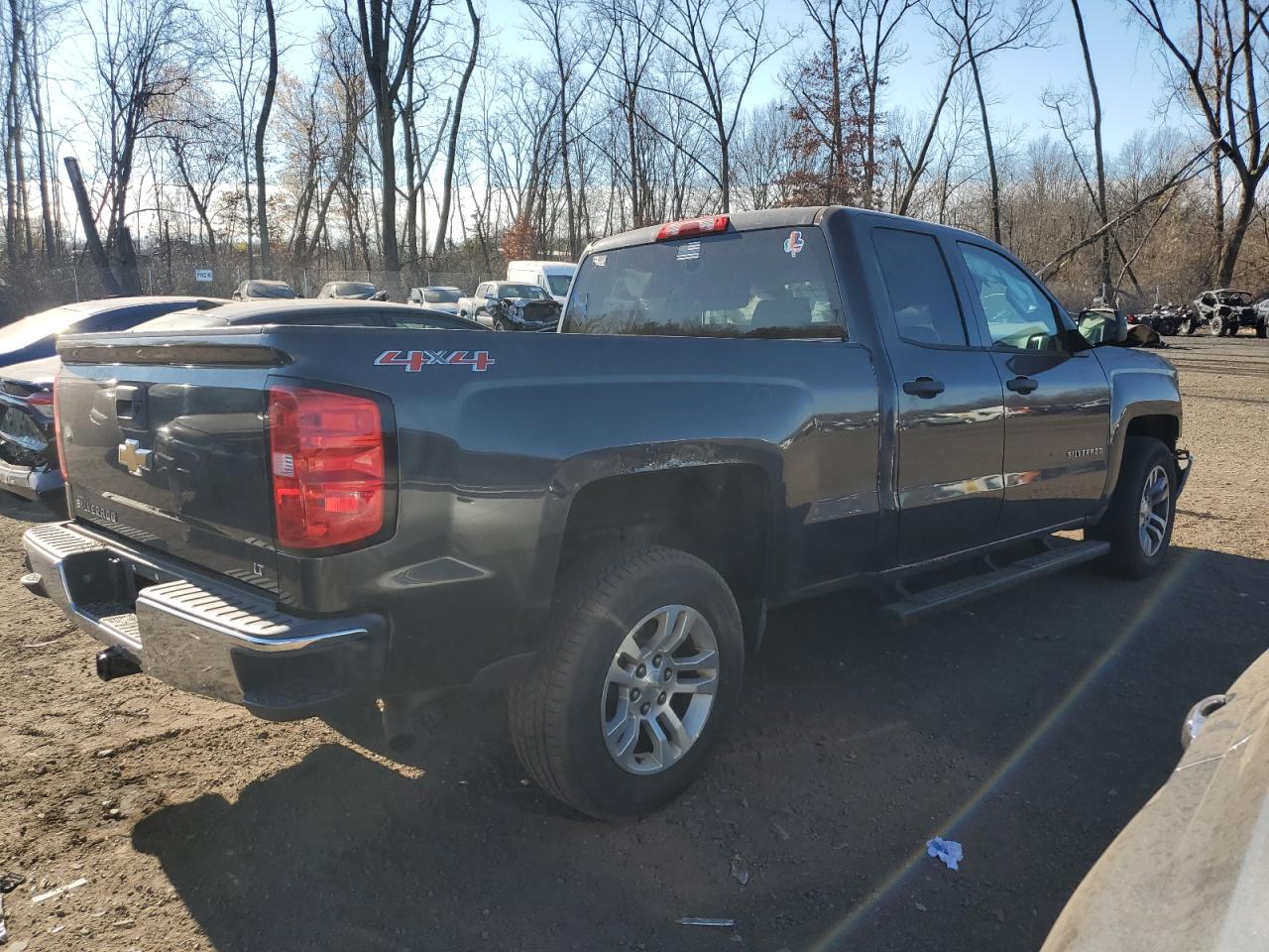 2014 Chevrolet Silverado VIN 1GCVKREC8EZ308933 Copart auction photo, front end / side damage thumbnail 3