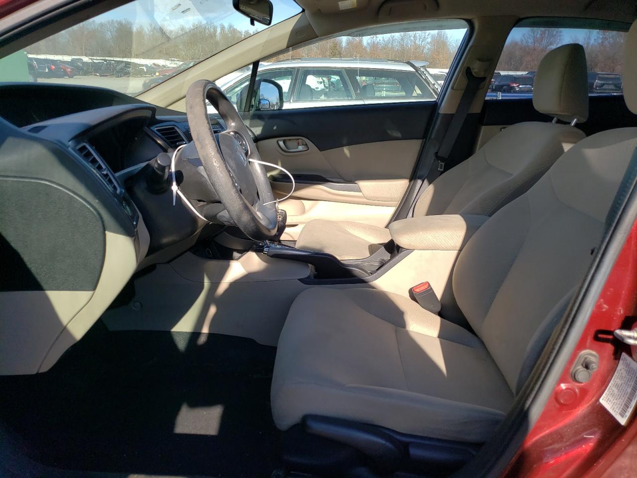 2013 Honda Civic VIN 2HGFB2F56DH570431 Copart auction photo, side / front end damage thumbnail 7