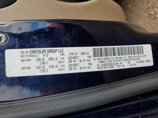2014 Dodge Caravan VIN 2C4RDGCG8ER181309 Copart auction photo, minor dent/scratches damage thumbnail 13