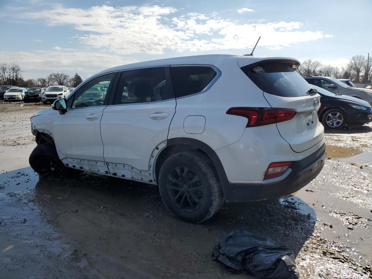2019 Hyundai Santa Fe VIN 5NMS23AD2KH010005 Copart auction photo, front end damage thumbnail 2