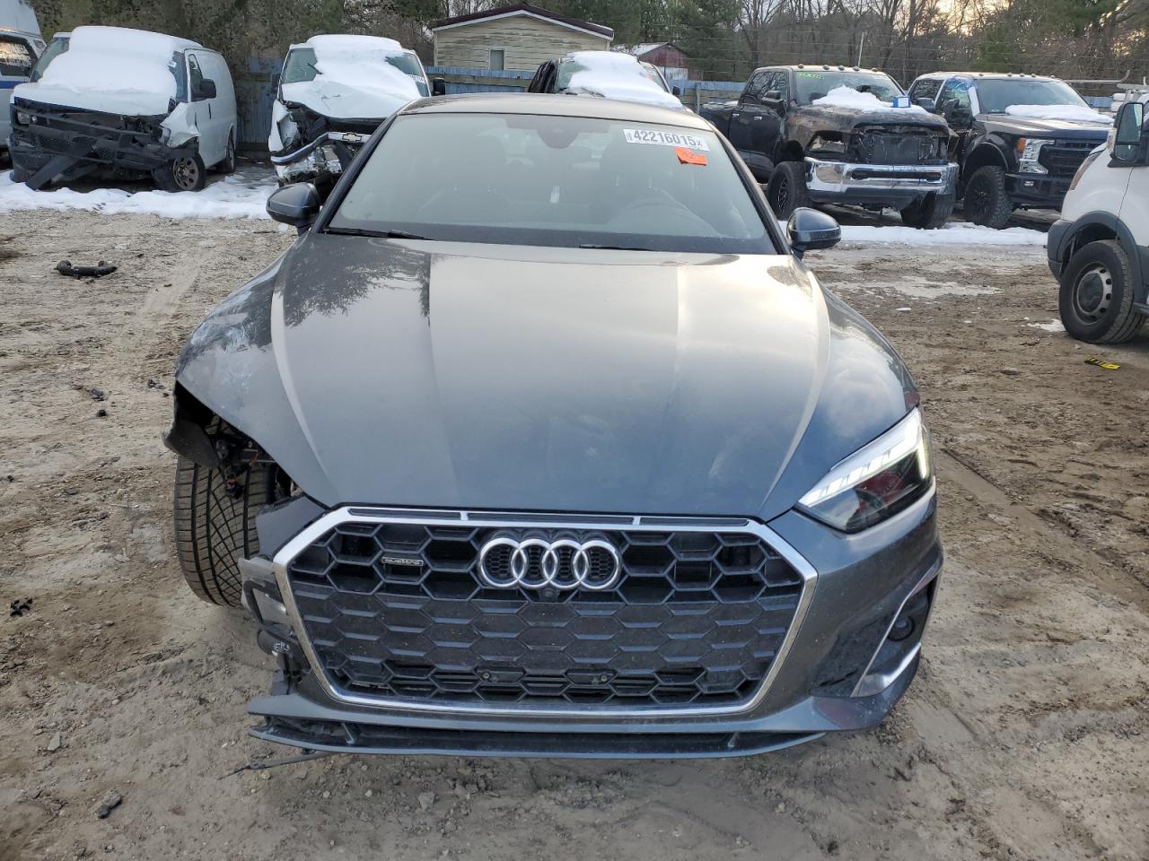 2023 Audi A5 VIN WAUFACF51PA021825 Copart auction photo, front end / minor dent/scratches damage thumbnail 5