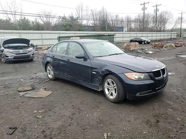 2008 BMW 3er VIN WBAVC73548KP37504 Copart auction photo, front end / side damage thumbnail 11