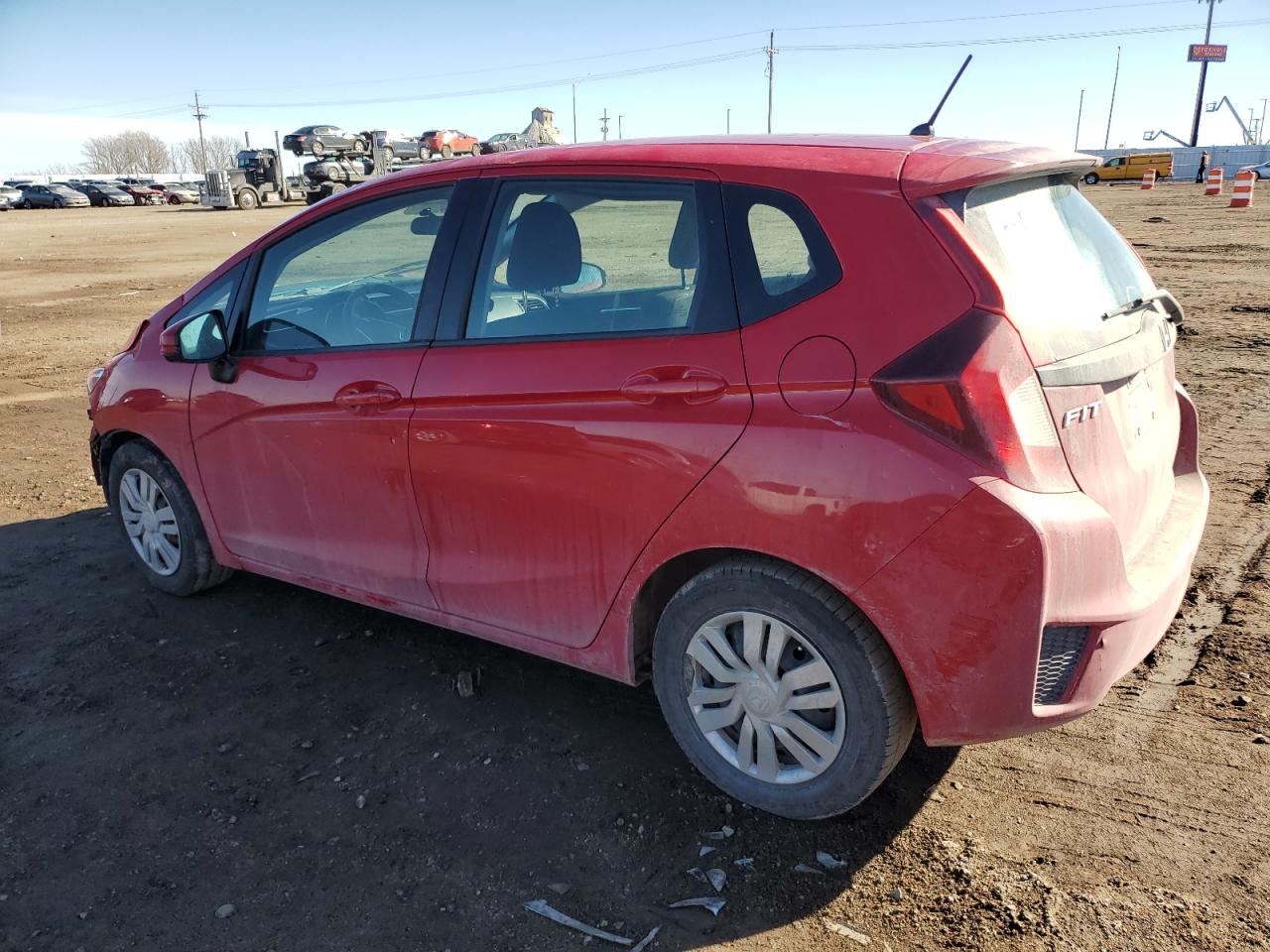 2015 Honda Fit VIN 3HGGK5H59FM733967 Copart auction photo, front end / hail damage thumbnail 2