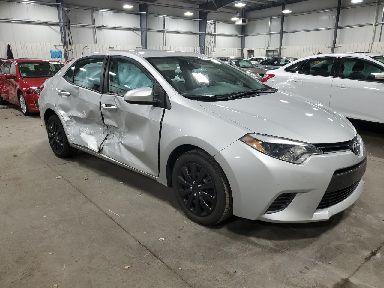 2015 Toyota Corolla VIN 2T1BURHE1FC250301 Copart auction photo, side damage thumbnail 4