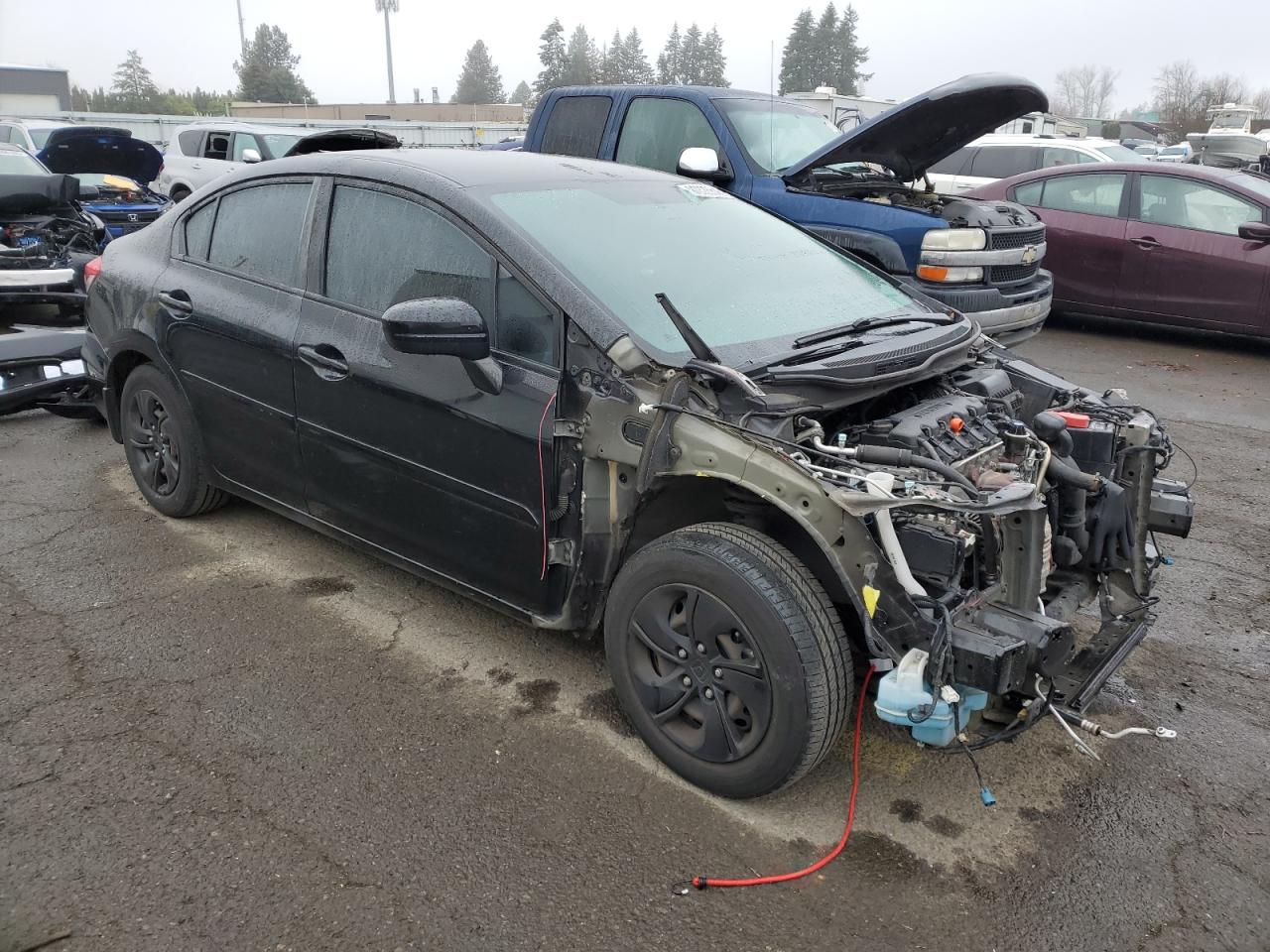 2014 Honda Civic VIN 19XFB2E53EE048093 Copart auction photo, front end damage thumbnail 4